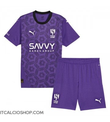Al-Hilal Terza Maglia Bambino 2024-25 Manica Corta (+ Pantaloni corti)
